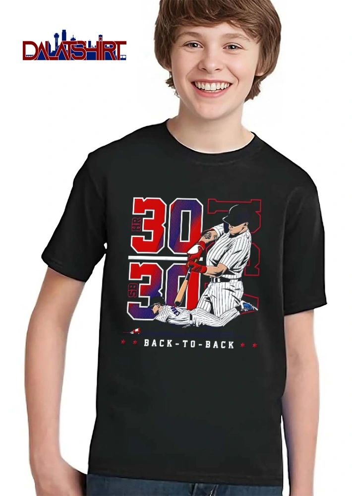 Hr 30 Sb Back To Baseball Batter Swinging Player Sliding Headfirst shirt