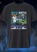 Mariners and Seahawks on Saturdays Sundays Seattle shirt