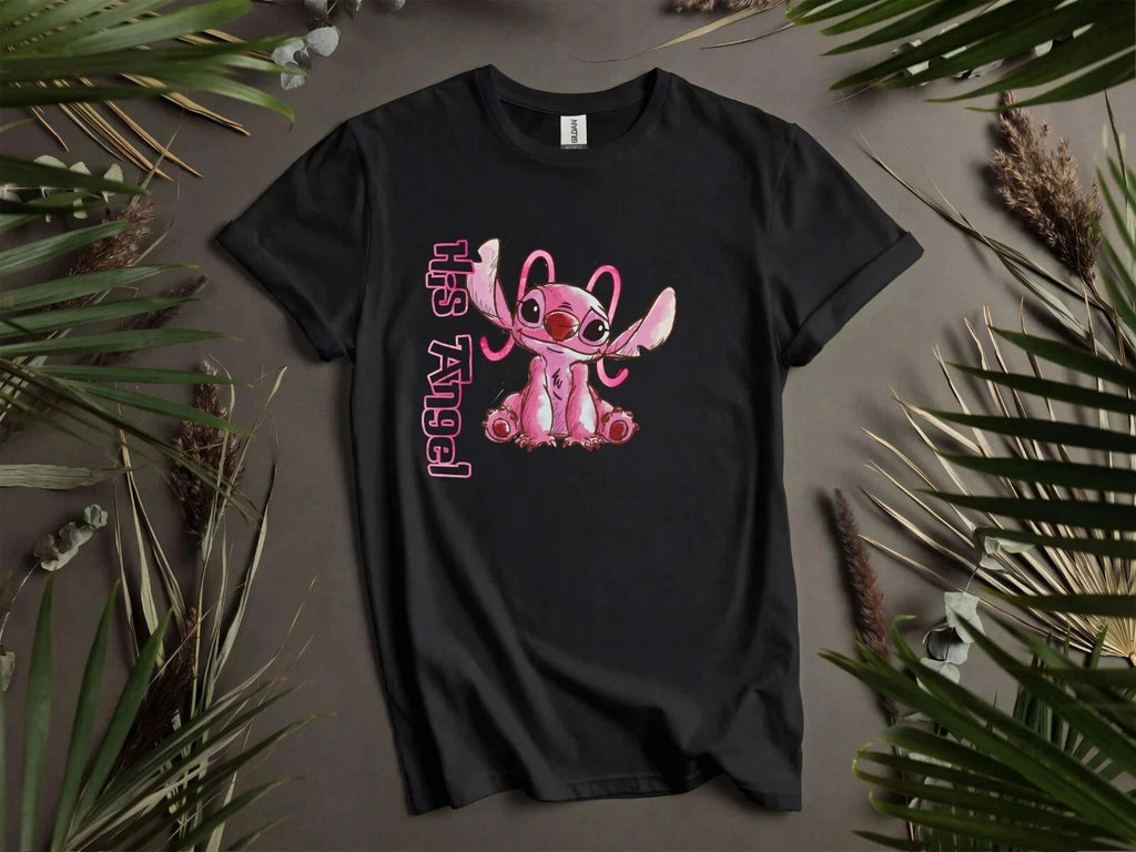 His Angel Cute T-shirt T Shirt Men Women Unisex Tshirt