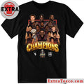 The Carleton Ravens men’s basketball team celebrated their victory Shirt