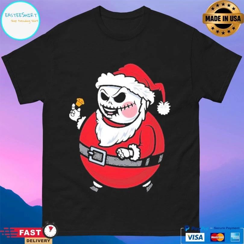 Big Kid Santa Skellington Christmas 2025 T-shirts