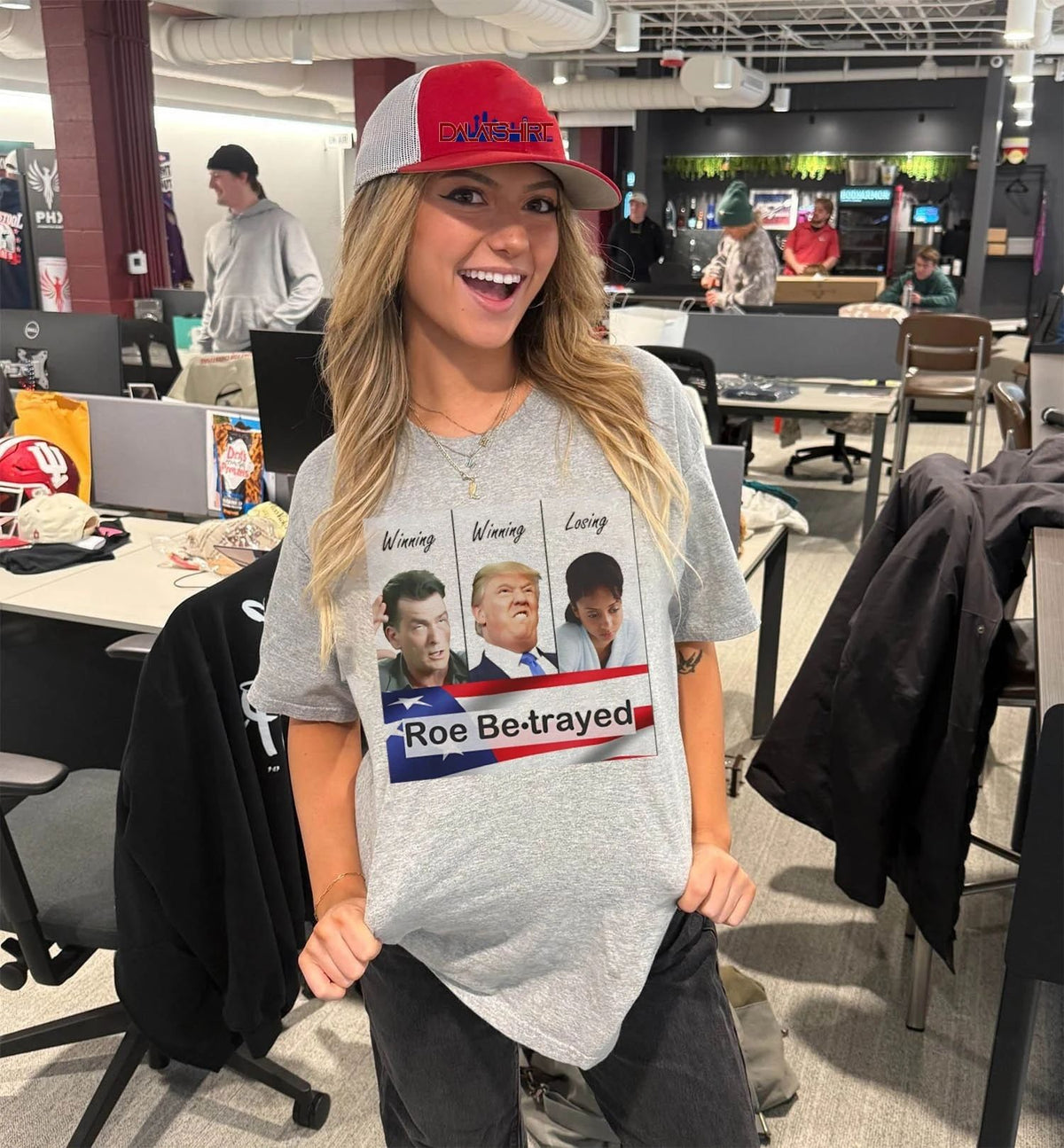 Charlie Sheen Donald Trump winning winning losing Roe betrayed shirt