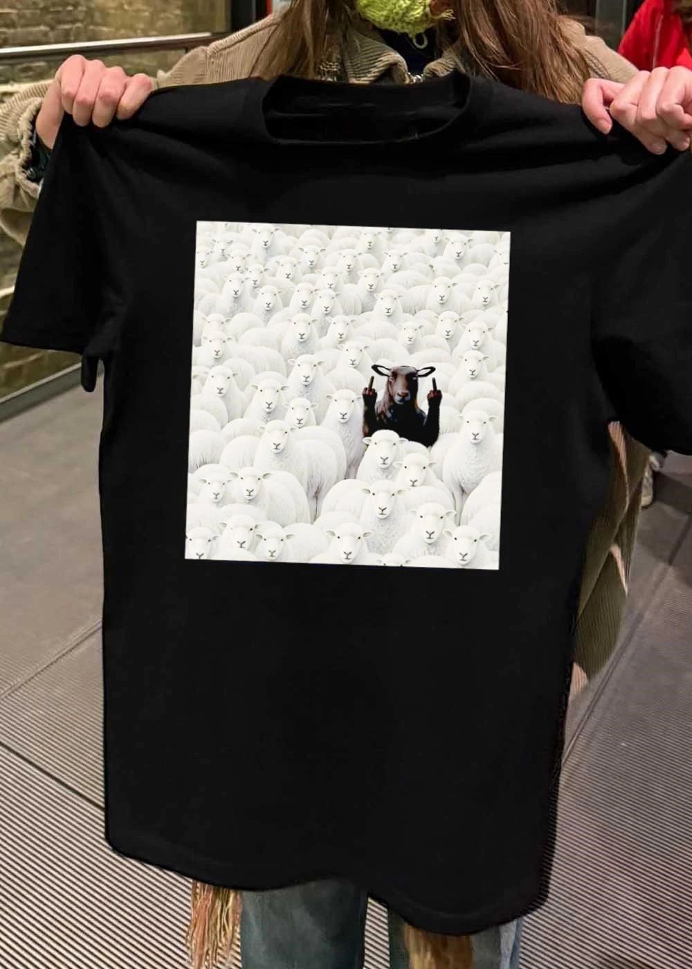 Black Sheep Giving Middle Fingers shirt