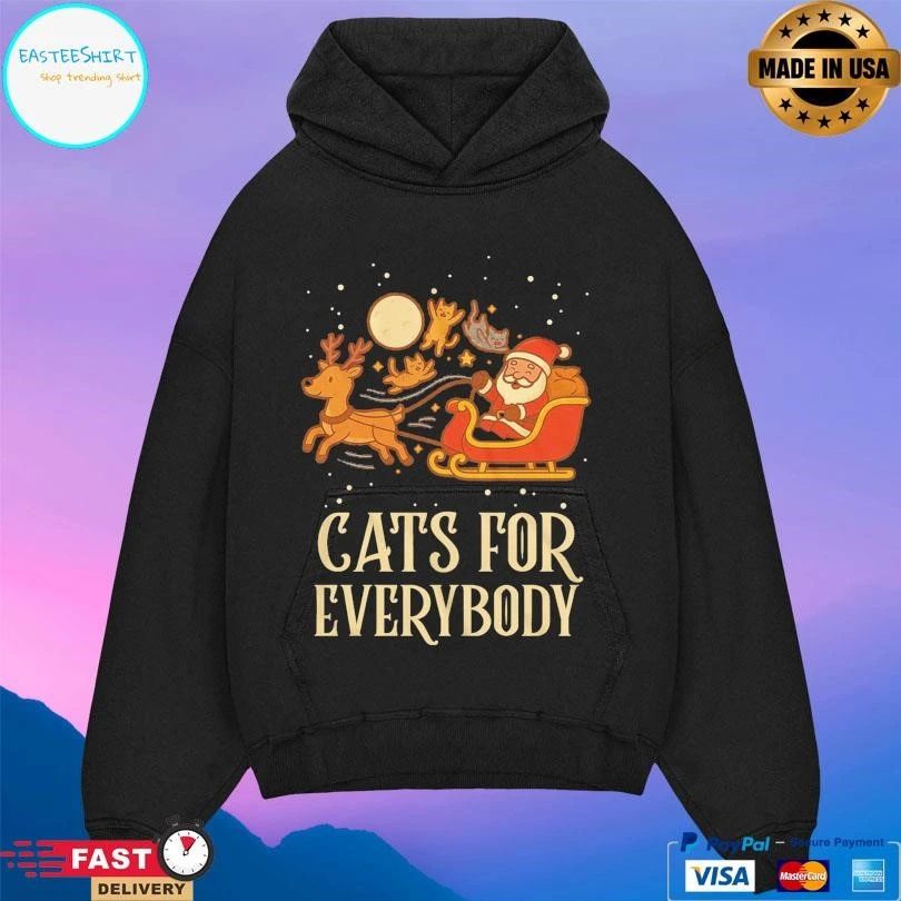 Cats For Everybody Merry Christmas 2025 T-shirts