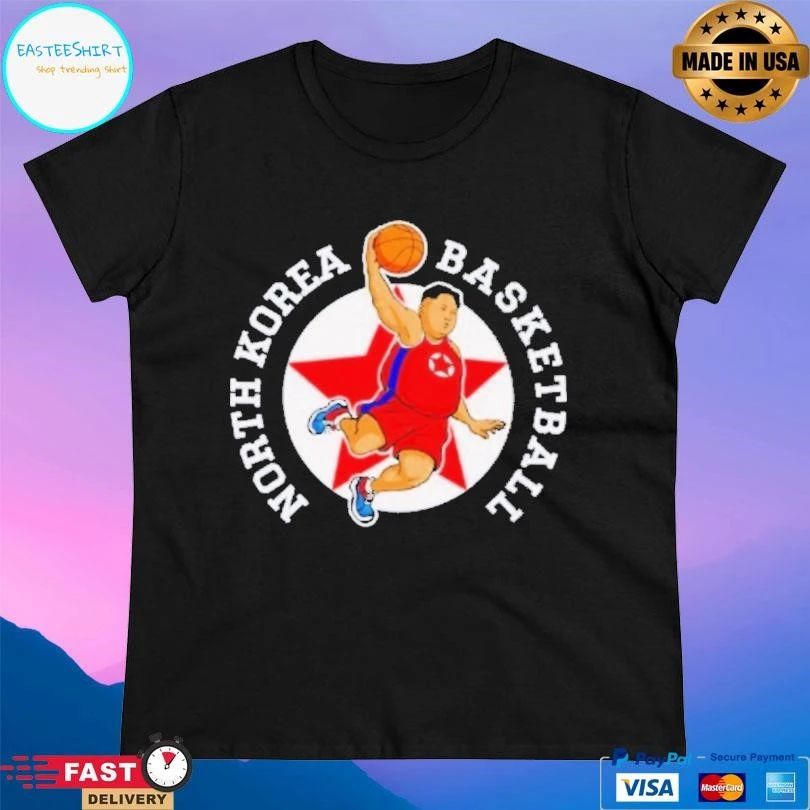 Kim Jong Un North Korean Basketball T-shirts