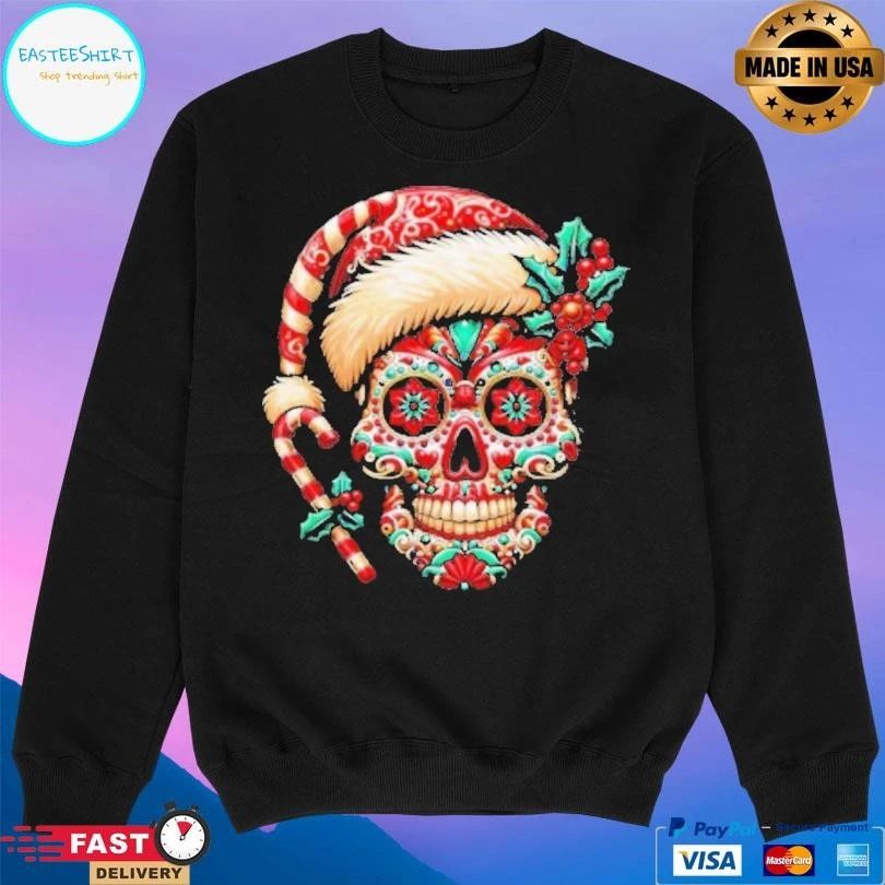 Sancho Claus Calavera Skull Christmas 2025 T-shirts