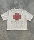 Men’s Vintage Archive Red Cross Graphic White Short Sleeve T-Shirt