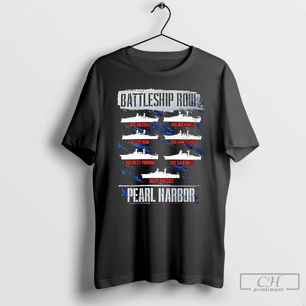 Premium Pearl Harbor Battleship Row Uss Christmas T Shirts