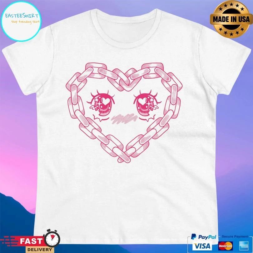 Kawaii Eyes Heart T-shirts