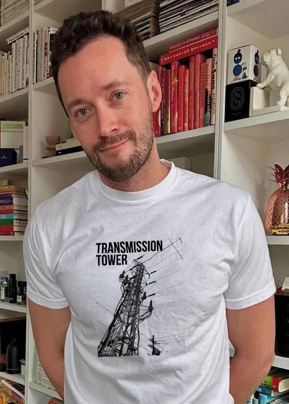 Industrial Electrical Art Transmission Tower T-Shirt