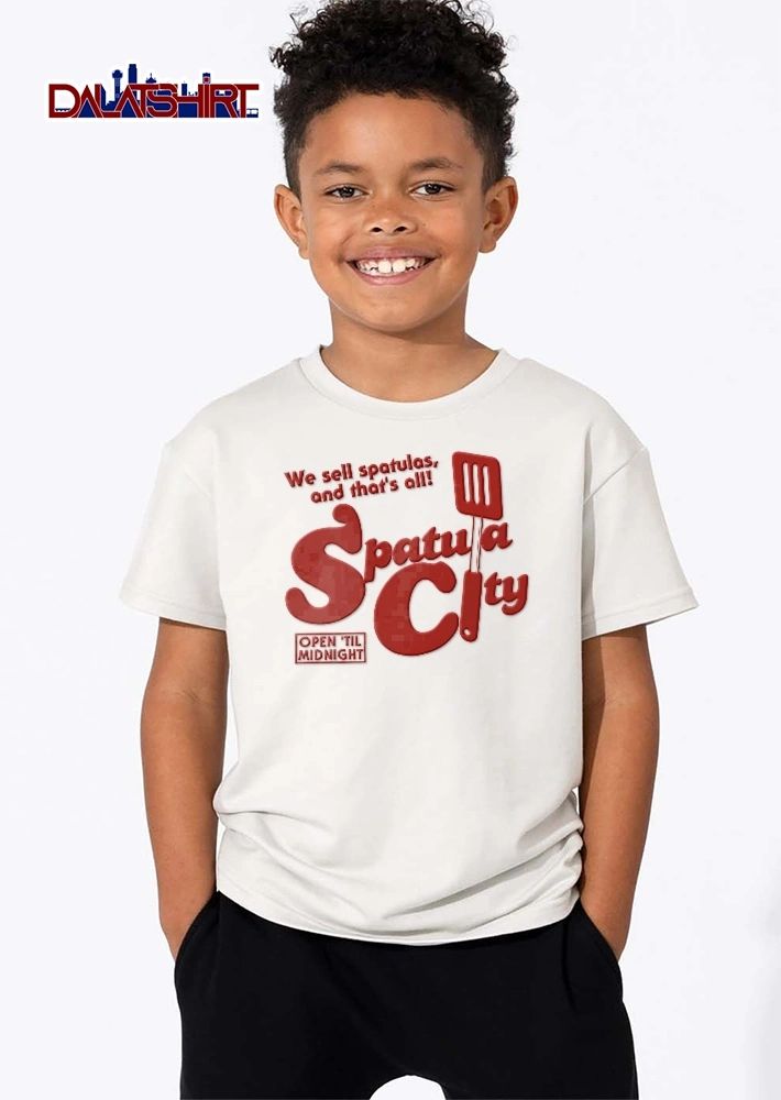 Spatula City We Sell Spatulas And Thats All Open Til Midnight Red Kitchen Utensil Icon shirt