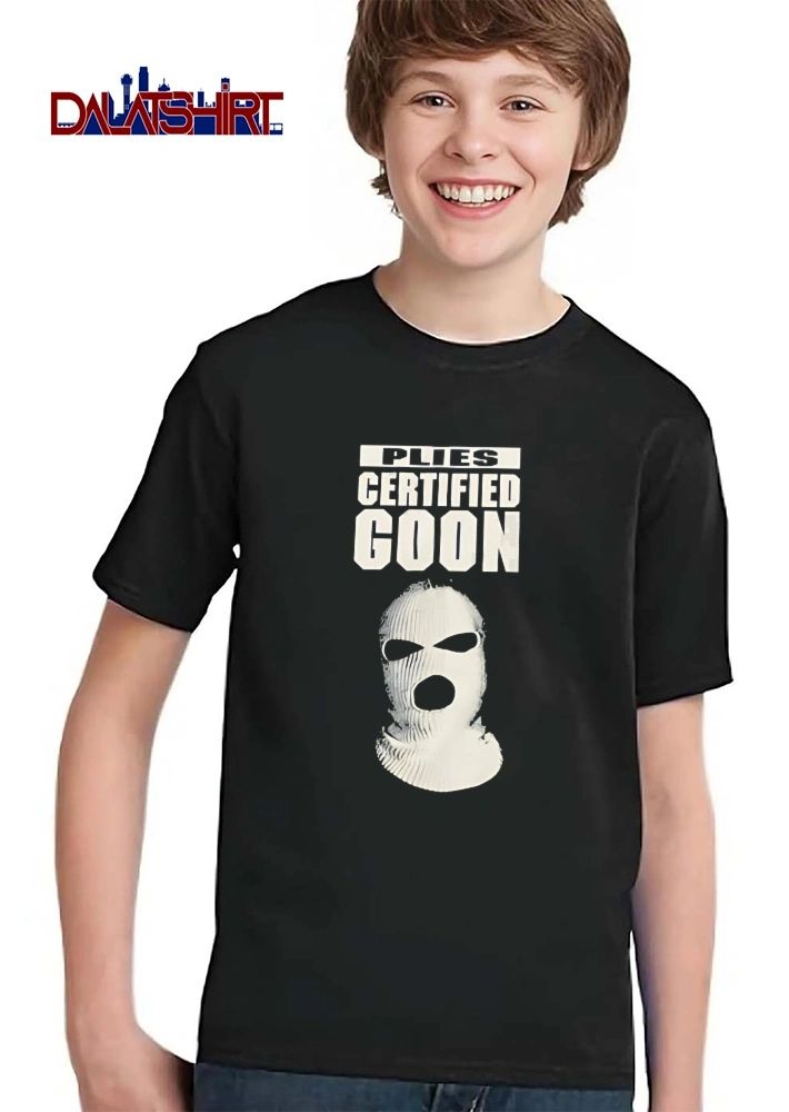 Certified Goon Plies White Knit Ribbed Ski Mask Balaclava shirt