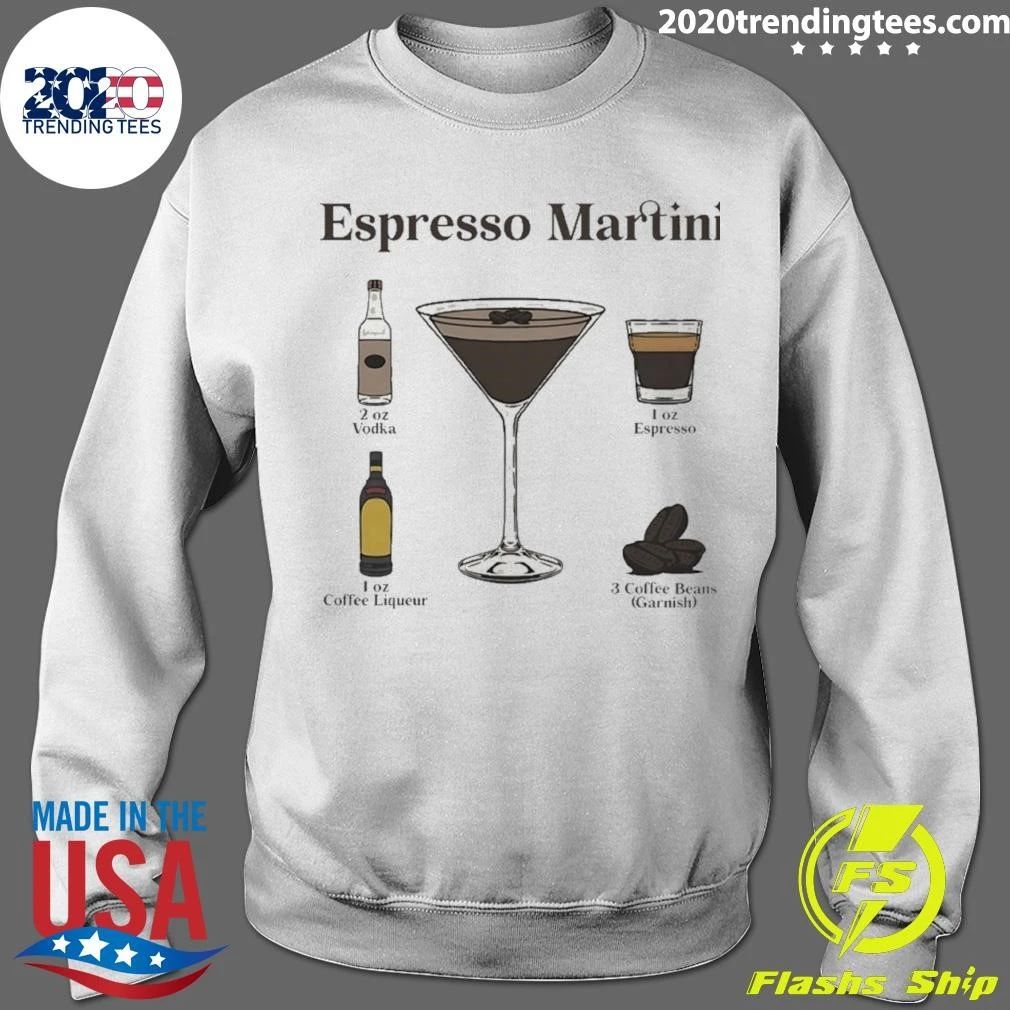 Espresso Martini Ingredients Cocktail Recipe Shirt