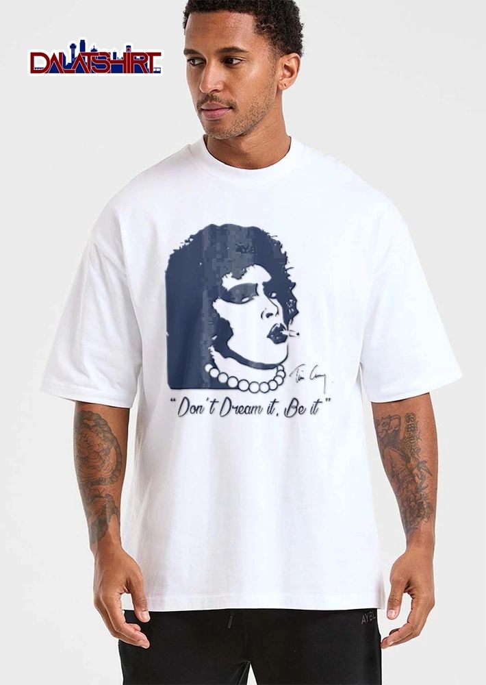 Dont Dream It Be Tim Curry Frank N Furter Stencil Portrait Cigarette shirt