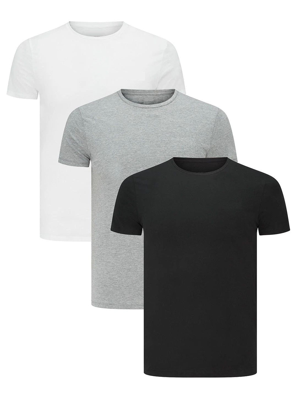 Men's Plain Blank T-shirt Basic Tee White Black Grey sizes X - XXXL New Bulk