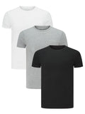 Men's Plain Blank T-shirt Basic Tee White Black Grey sizes X - XXXL New Bulk