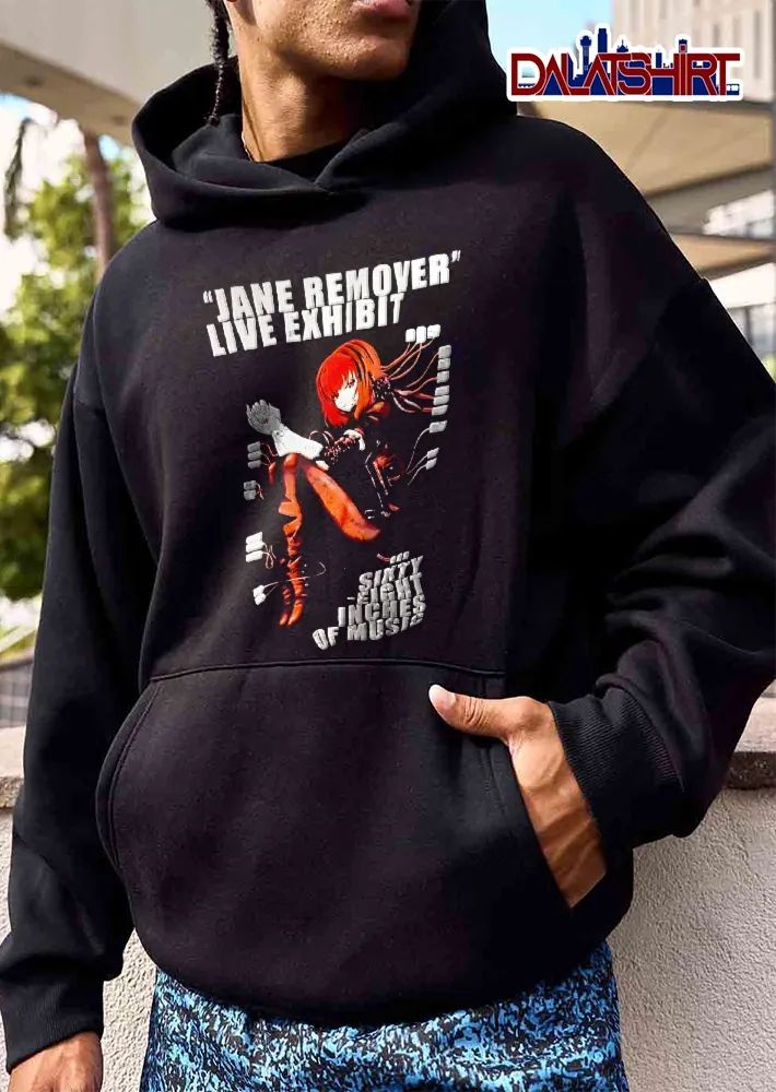 Live Exhibit Sixty Eight Inches Of Music Jane Remover Red Hair Anime Girl Floating Wires shirt