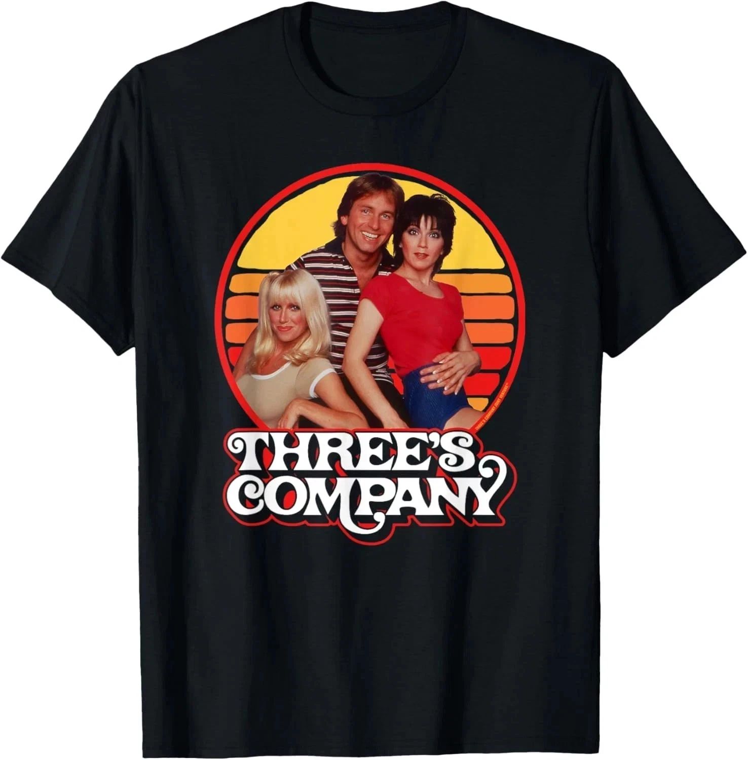 Three’s Company T-Shirt 80s TV Show Roommates Retro Tee