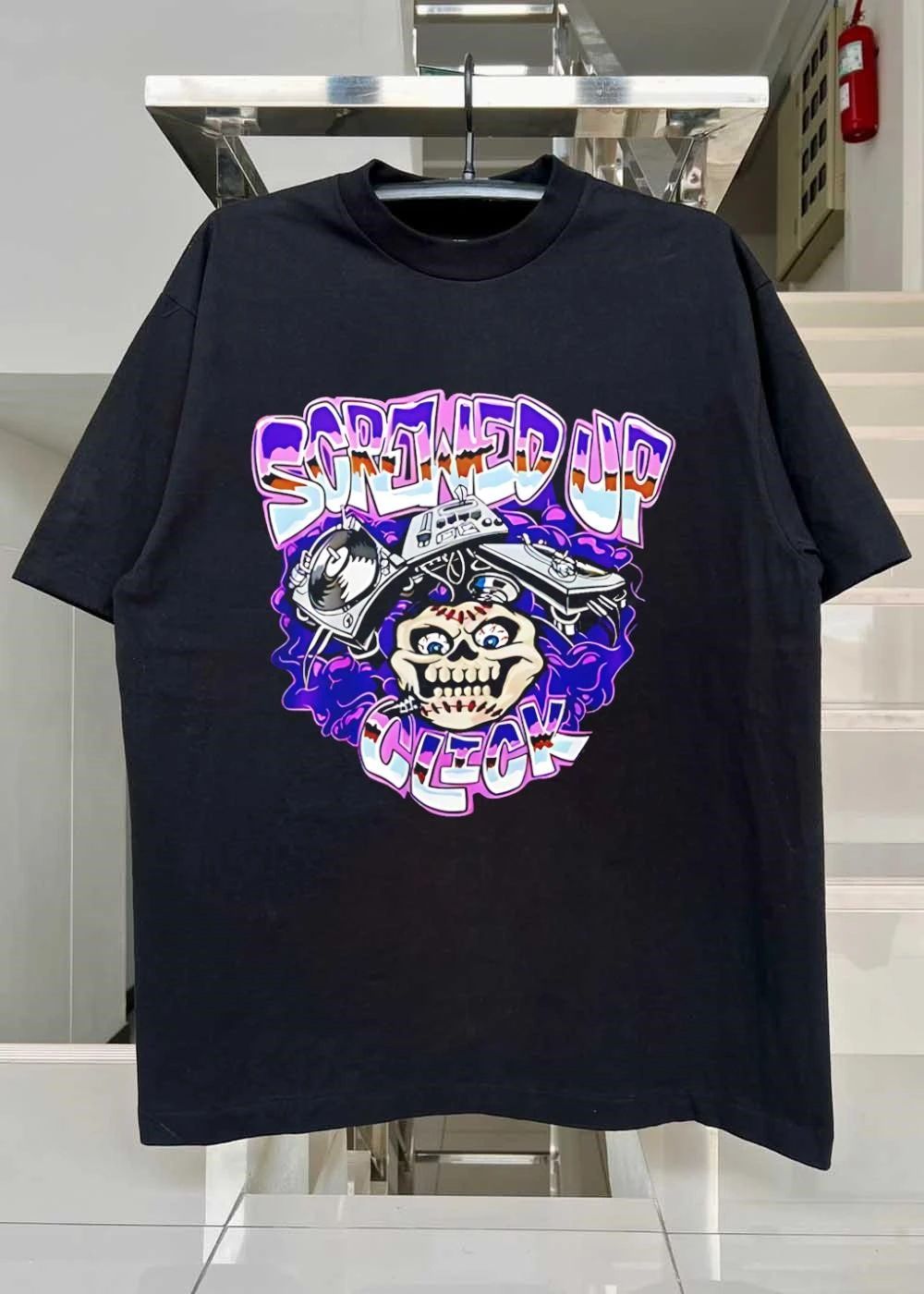 Screwed Up Click DJ Equipment Skull Music Apparel shirt