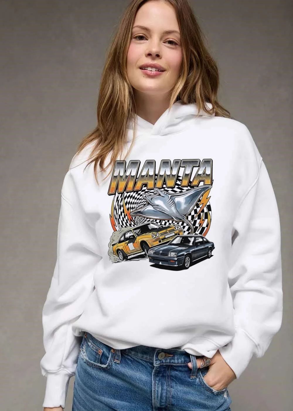 Manta Chrome Ray Yellow Dark Coupe Checkered Tunnel Lightning shirt