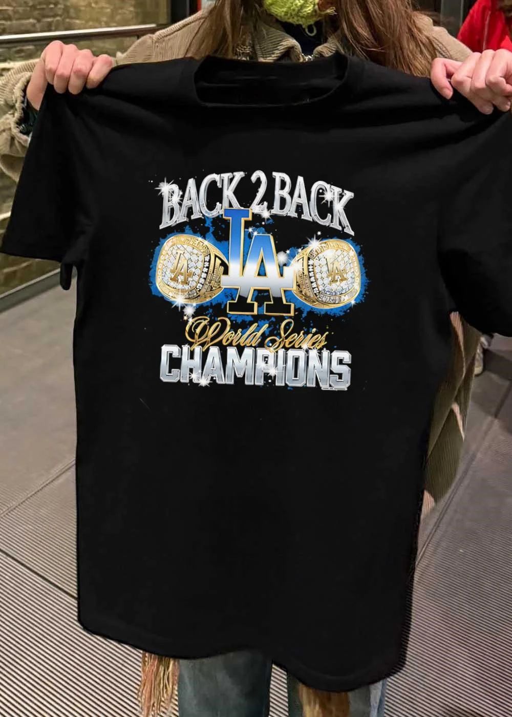 LA Dodgers Back 2 Back World Series Champions Los Angeles T-Shirt