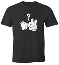 Mens T-Shirt Comic Hands Fucking Fucking Question Mark Fun Shirt Funny