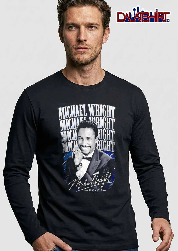 Michael Wright 1956 2026 Smiling Tuxedo Bow Tie Portrait Bootleg shirt