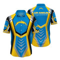 Los Angeles Chargers Bold Energy Hawaiian Shirt