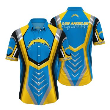 Los Angeles Chargers Bold Energy Hawaiian Shirt