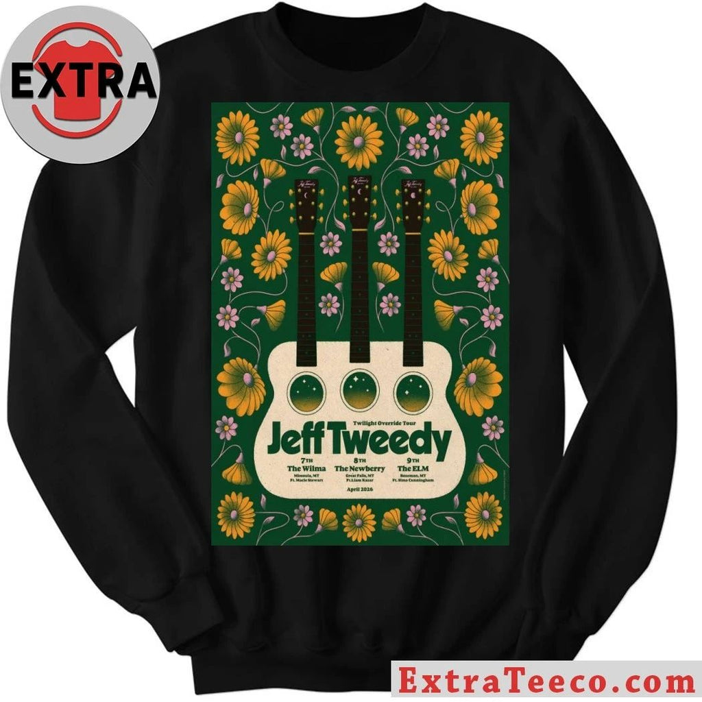 Jeff Tweedy With Wilco April 7-9 2026 Montana Shows Poster T-Shirt
