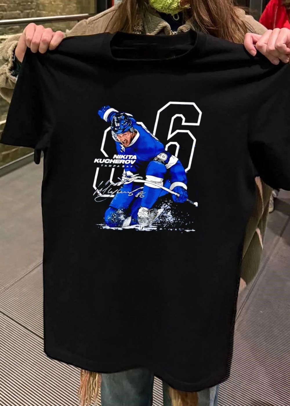 Nikita Kucherov Signature Tampa Bay Hockey Player T-Shirt