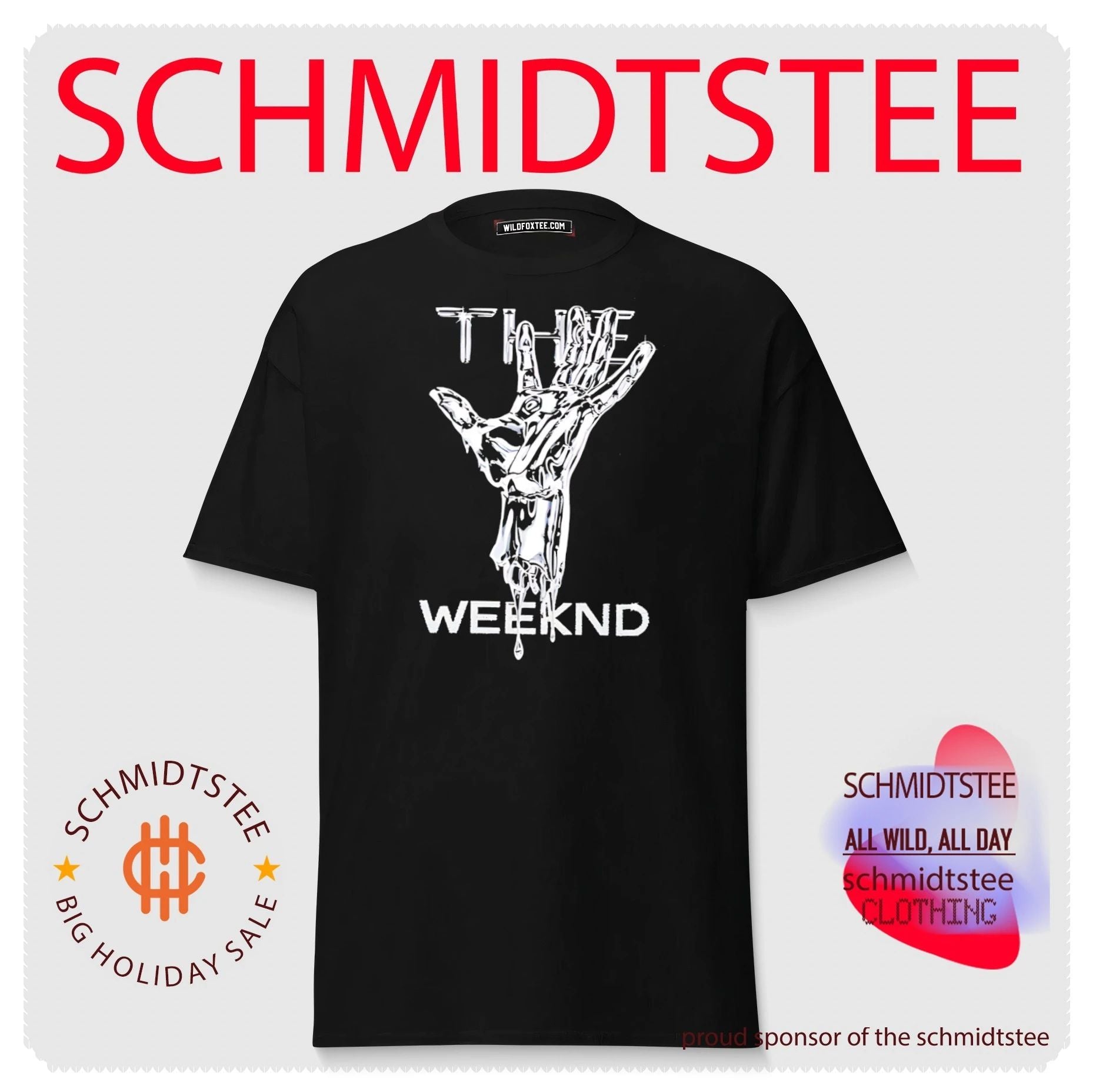 The Weeknd melting hand vintage shirt