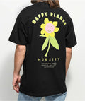 A-Lab Mens Happy Plants Nursery Black T-Shirt New S, M, L, XL, 2XL