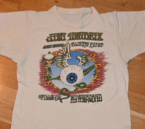1973 JIMI HENDRIX  T-shirt Concert Tour UR181 R1FREE SHIPPING