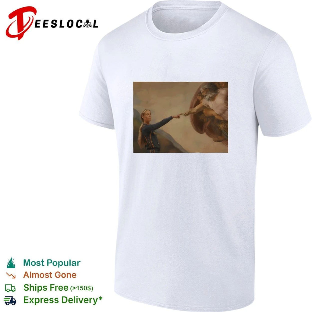Caitlin Clark The Creation of Adam Indiana Fever T-shirt