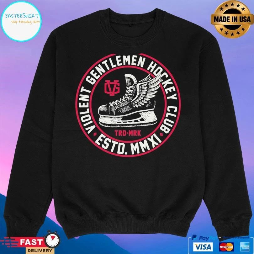 Violent Gentlemen Hockey Club Estd Mmxi Trd Mrk Logo T-shirts