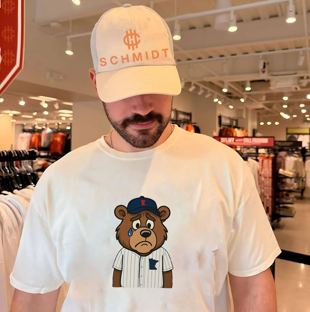 Sad Minnesota Baseball Bear MLB cartoon shirt