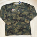 Champion Men's Camouflage Long Sleeve Logo T-Shirt Size XLT Crew Neck Big & Tall