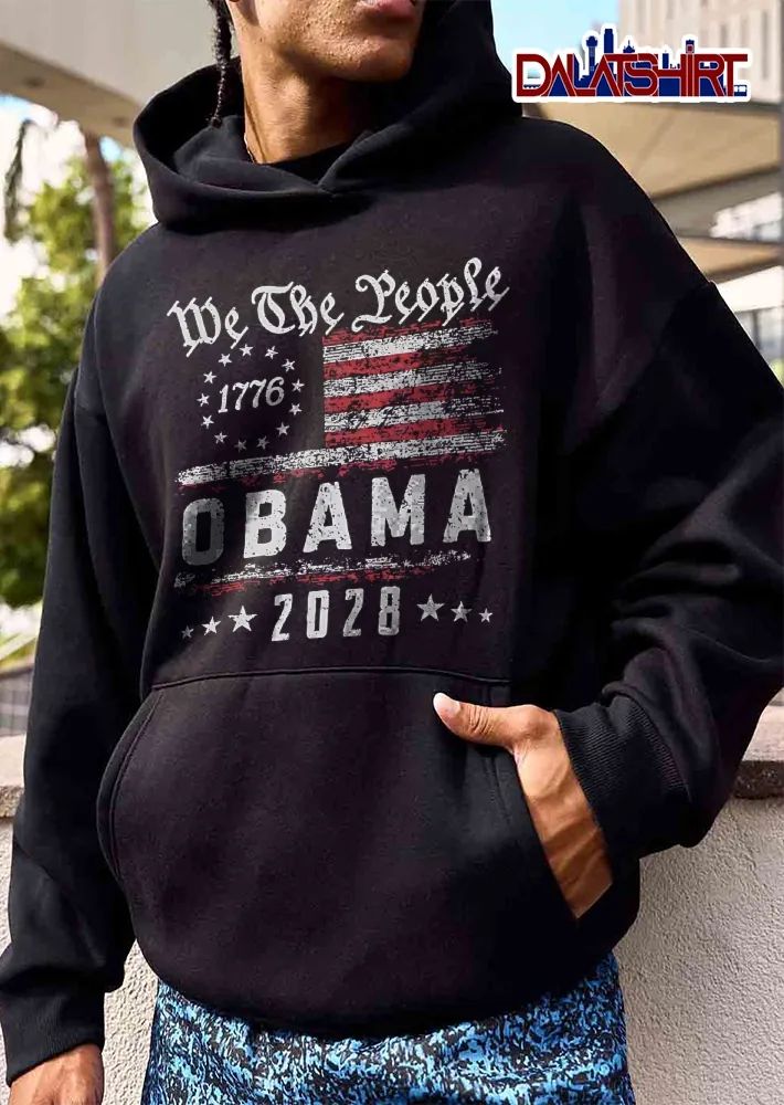 We The People Obama 1776 2028 Distressed Betsy Ross Flag Stars shirt