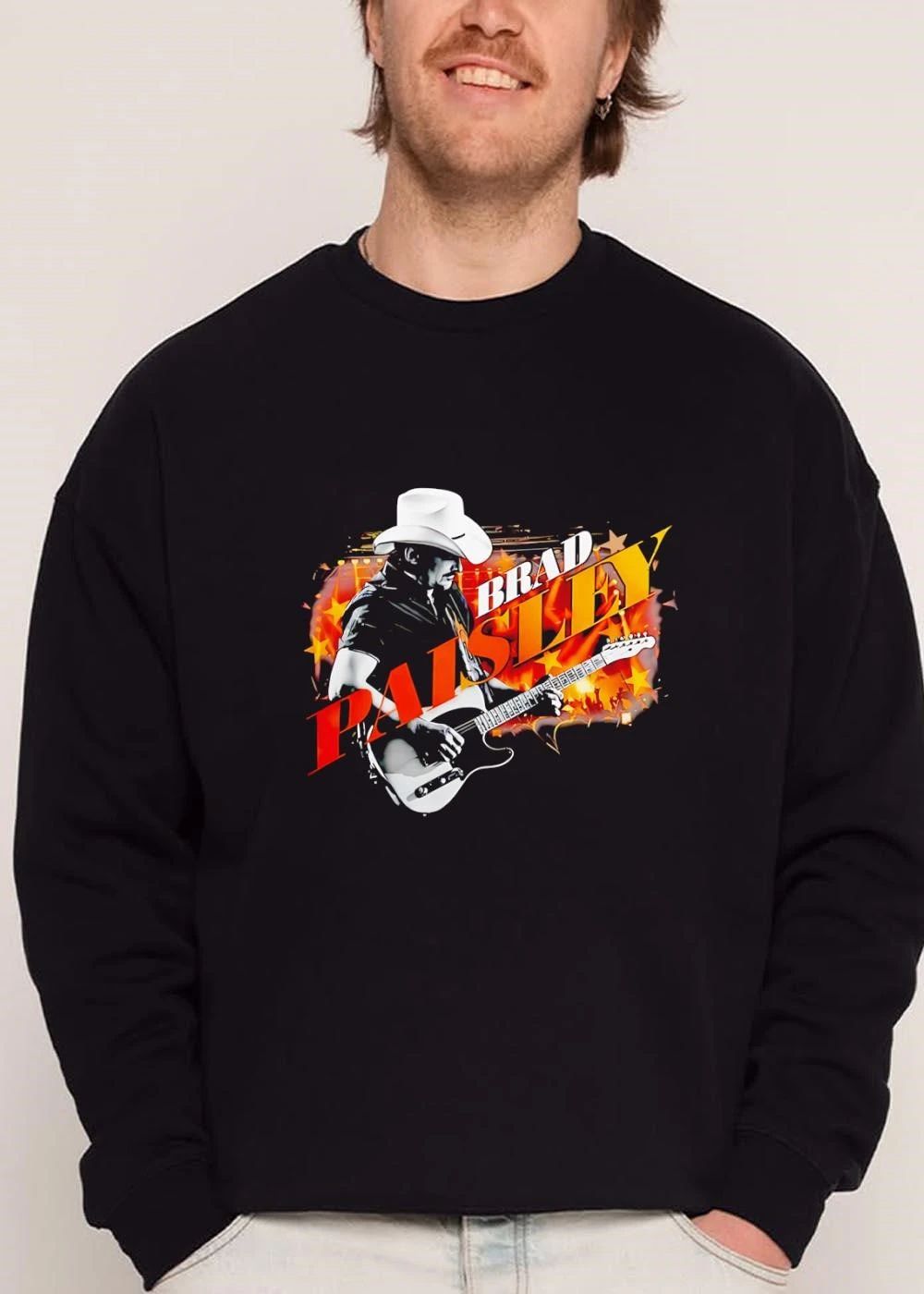 Brad Paisley Cowboy Hat Musician Playing Electric Guitar shirt