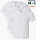 3 PACK PRO CLUB COMFORT T SHIRTS MENS STANDARD CREWNECK SHORT SLEEVE WHITE S-7XL