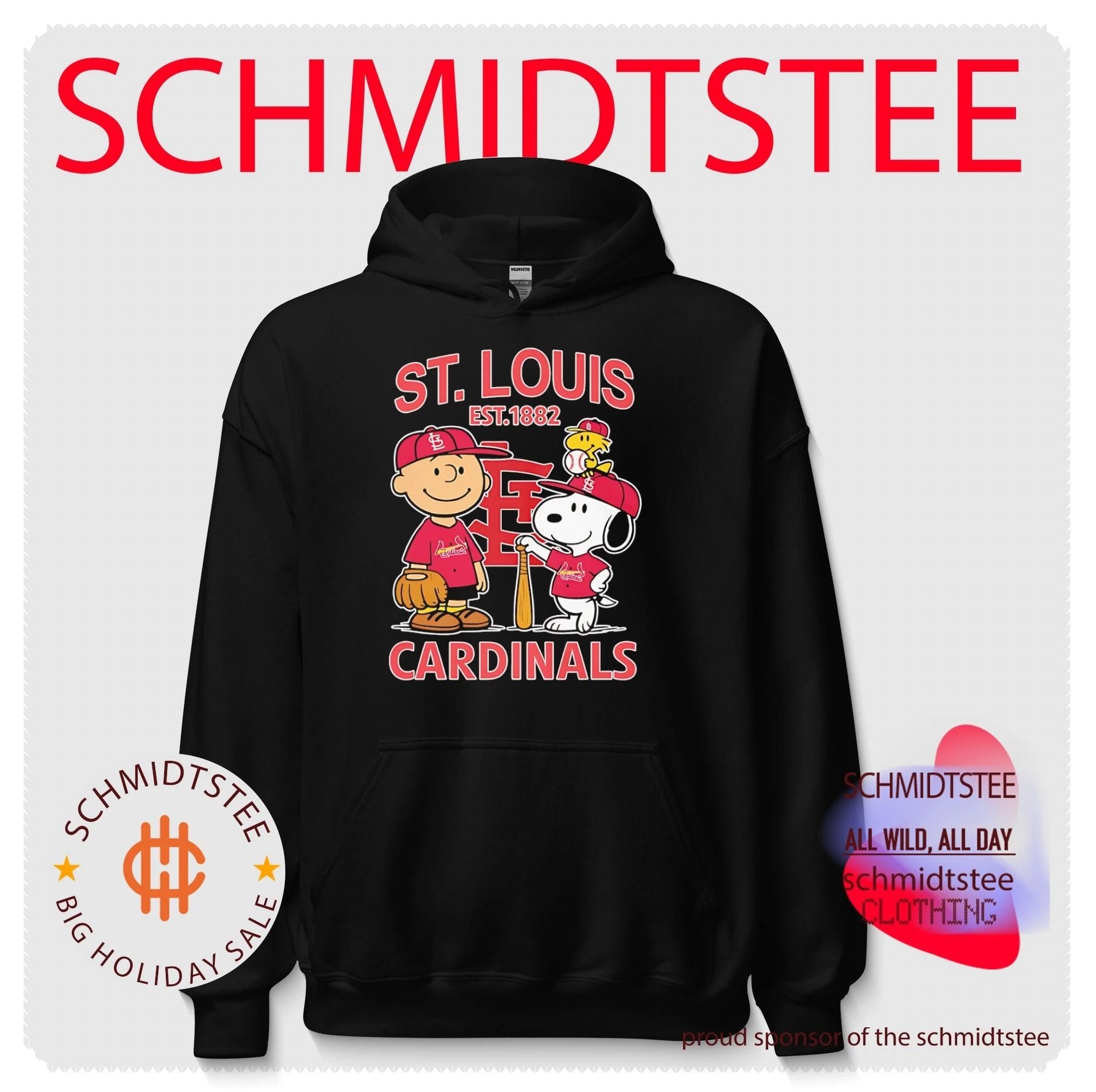 Peanuts x St. Louis Cardinals Baseball est 1882 shirt