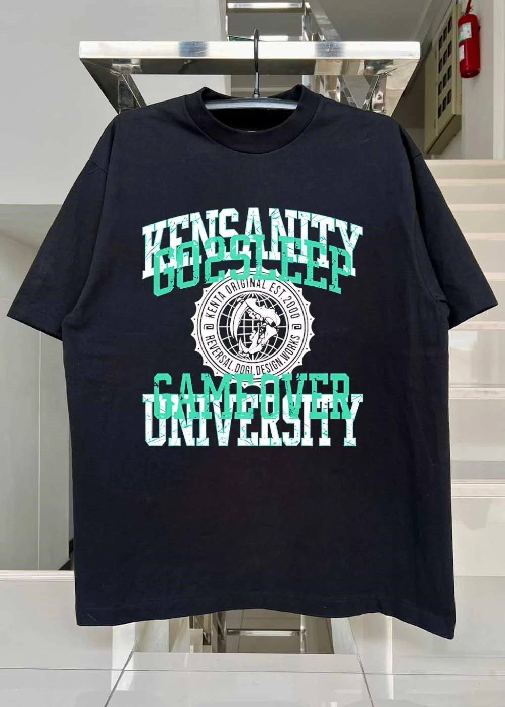 Kenta Original Est 2000 Reversal Dogi Design Works Kensanity Go2Sleep Gameover University T-Shirt