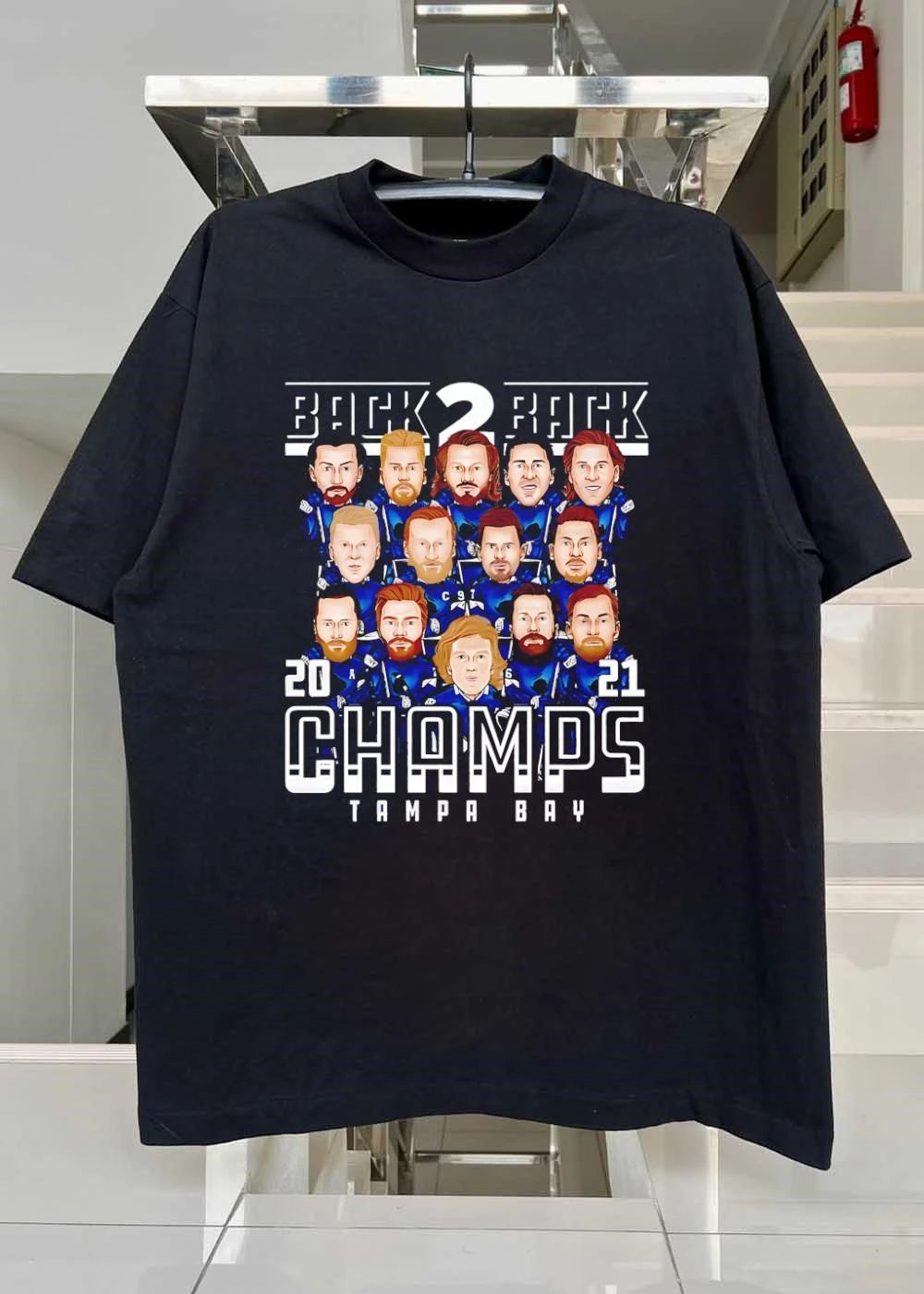 Tampa Bay Lightning Back 2 Back 2021 Champs Shirt