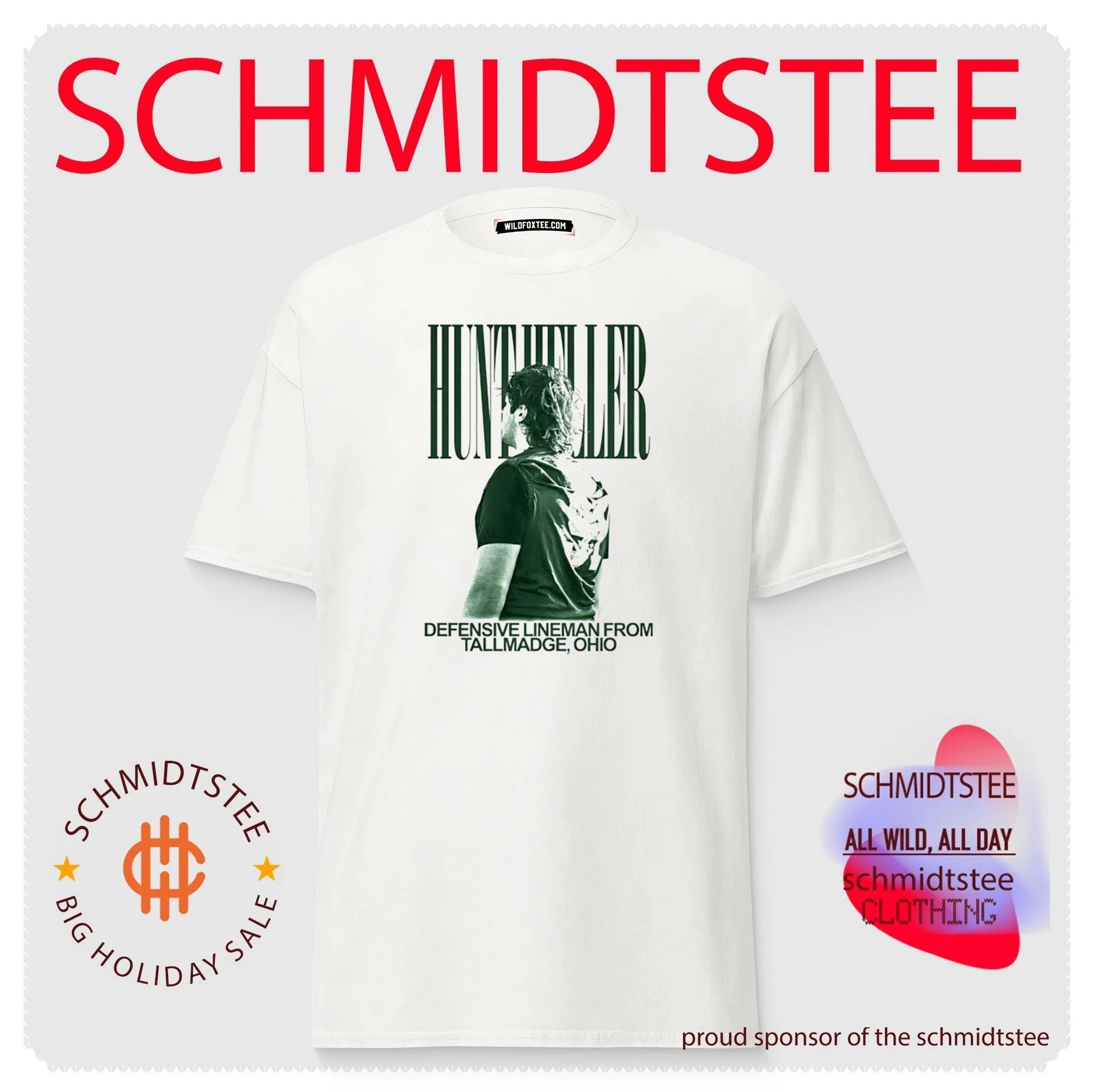 Nate Hunt Heller Defensive Lineman from Tallmadge Ohio shirt