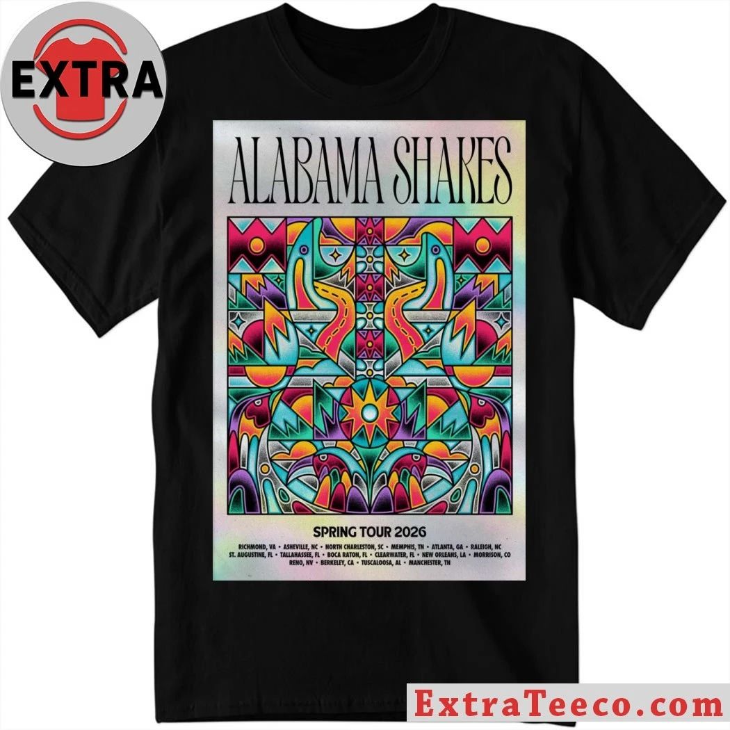 Alabama Shakes 2026 Spring Tour Poster Shirt
