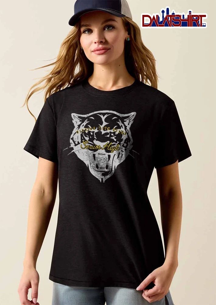 Lanse Senior High Winning With Class Distressed Panther Head shirt