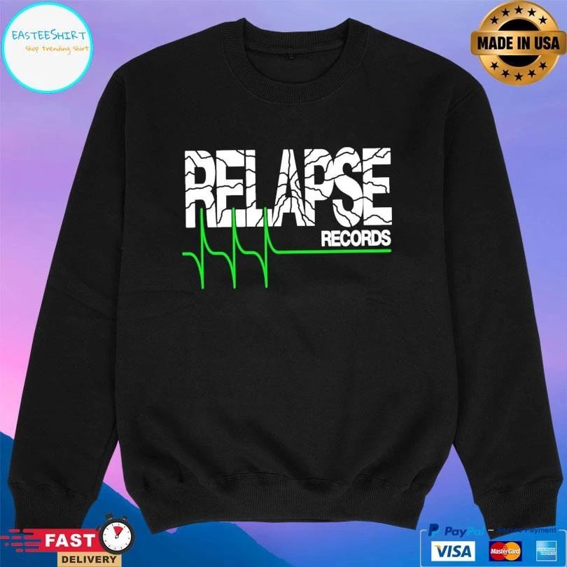 Relapse Records Cracked Logo T-shirts