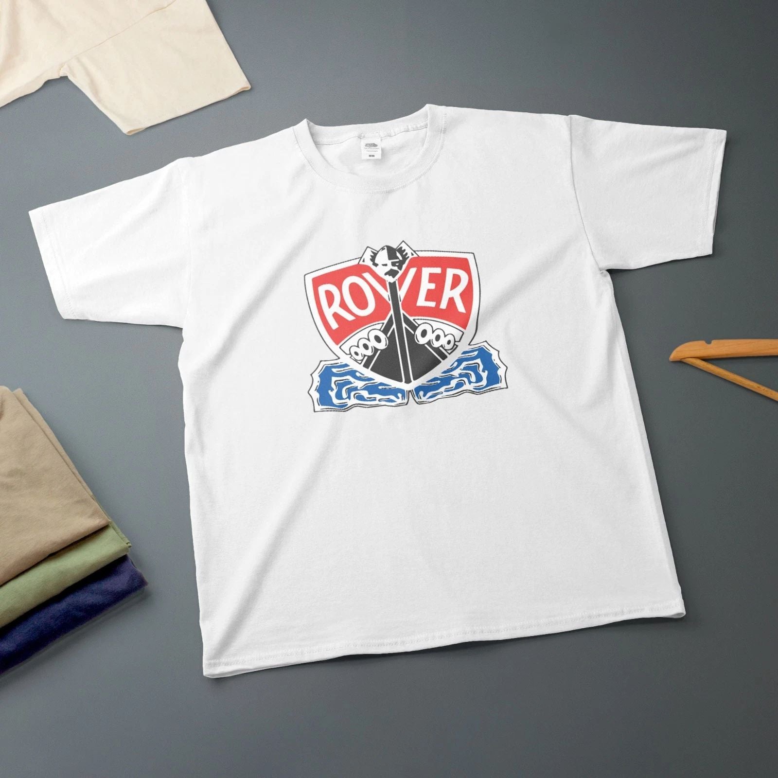 Rover Badge T-Shirt 1929–1947 Classic Car Enthusiast OFFICIAL LICENCED PRODUCT