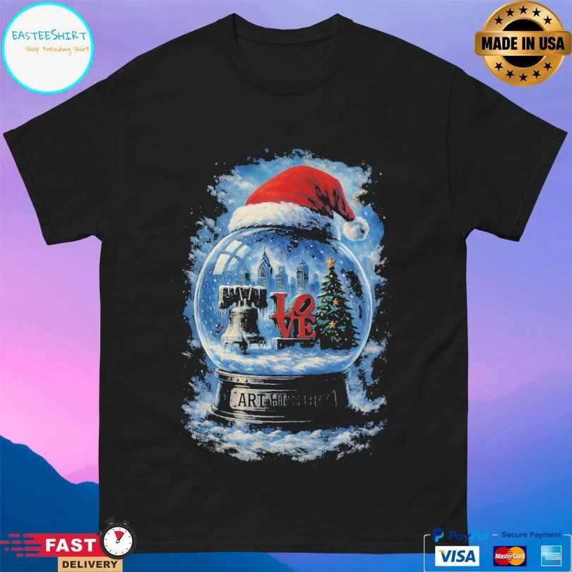 Toddler Philly Snow Globe Art History Christmas 2025 T-shirts